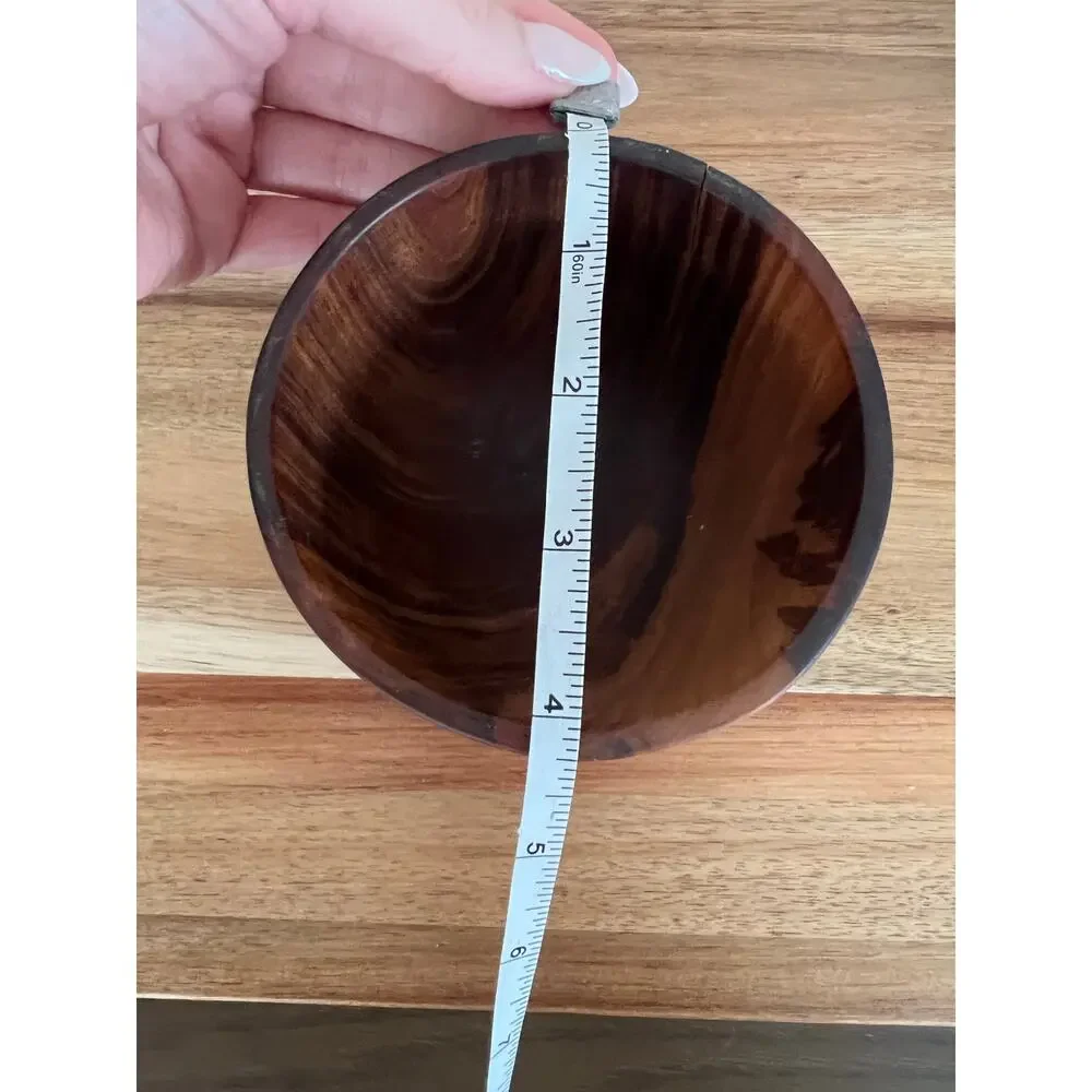 Vintage Hand Turned Teak Bowl JL